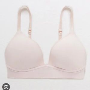 Aerie 36D Unlined Real Me Full Coverage Light Tan Convertible Straps